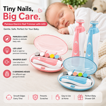 TinyTrim – Painless Electric Baby Nail Trimmer with LED