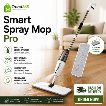 Trend365®️ Smart Spray Mop Pro | Refillable Tank, 360° Swivel Head & Washable Microfiber Pad